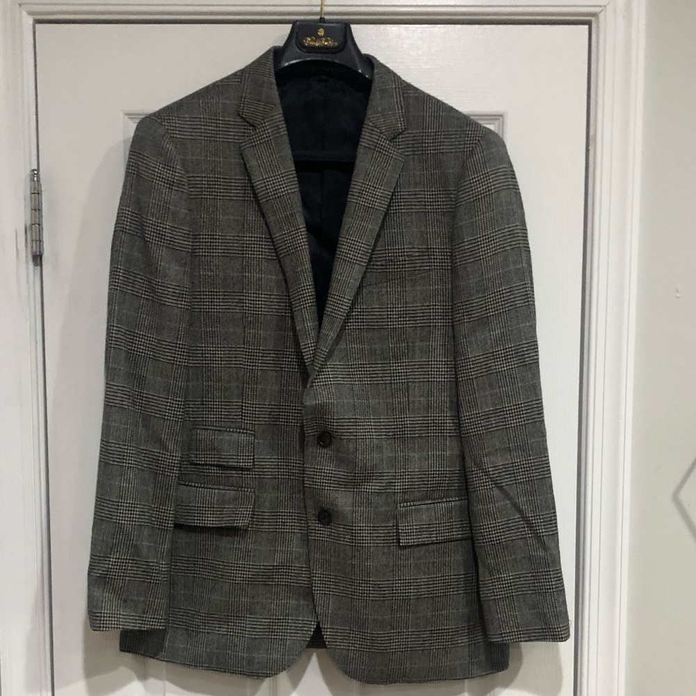 J Crew Men's Ludlow Jacket Sport Coat Blazer Glen Plaid American Wool 40R